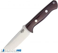 Bark River Bravo 1 Fixed Blade Knife Burgundy Canvas Micarta (4.25" A2)