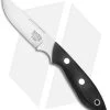 Bark River Adventurer Fixed Blade Knife Black Canvas Micarta (3.25" Elmax Satin)