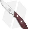 Bark River Adventurer Fixed Blade Knife Burgundy Canvas Micarta (3.25" Satin)