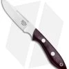 Bark River Adventurer II Fixed Blade Knife Burgandy Canvas Micarta (3.25" Elmax)