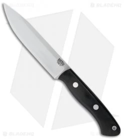 Bark River Aurora II Fixed Blade Knife Black Canvas Micarta (5.5" CPM-3V Satin)