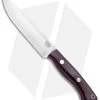 Bark River Aurora II Fixed Blade Knife Burgandy Canvas Micarta (5.5" Satin)