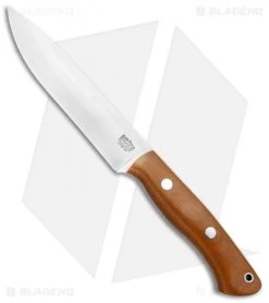 Bark River Aurora II Fixed Blade Knife Natural Canvas Micarta (5.5" Satin)