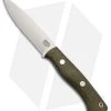 Bark River Aurora LT Fixed Blade Knife Green Micarta (4.625" CPM-3V Satin)