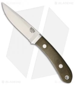 Bark River Blackwater II Fixed Blade Knife Green Canvas Micarta (4.25" Elmax)
