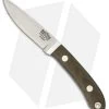 Bark River Blackwater Fixed Blade Knife Green Canvas Micarta (3" Elmax)