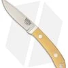 Bark River Blackwater Fixed Blade Knife Antique Ivory Canvas Micarta (3" Elmax)