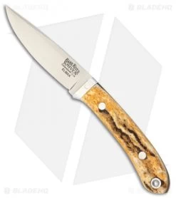 Bark River Blackwater Fixed Blade Knife Antique Stag Bone (3" Elmax)