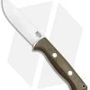 Bark River Bravo 1 Field Fixed Blade Knife Green Canvas Micarta (4.25" Satin)