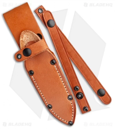 Bark River Bravo 1 Field Fixed Blade Knife Green Canvas Micarta (4.25" Satin) - Image 3