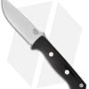 Bark River Bravo 1 LT Fixed Blade Knife Black Canvas Micarta (4.25" Elmax)