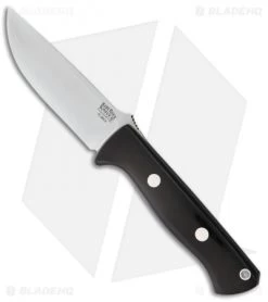 Bark River Bravo 1 LT Fixed Blade Knife Black Canvas Micarta (4.25" Elmax)