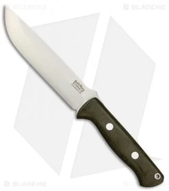 Bark River Knives Bravo 1.5 Fixed Blade Knife Green Canvas Micarta (5.75" A-2)