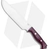Bark River Bravo Crusader Fixed Blade Knife 3V Burgundy Micarta (8.75" Satin)