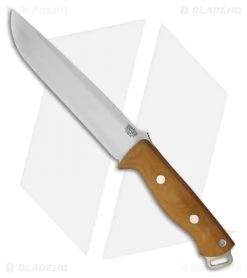 Bark River Bravo II 3V Fixed Blade Knife Natural Canvas Micarta (7.00" CPM-3V)