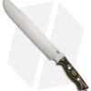 Bark River Bravo III Fixed Blade Knife Tan Camo G-10 (12" CPM-3V Satin)