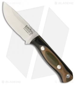 Bark River Bravo Micro Fixed Blade Knife Tan Camo G-10 (2.25" Elmax Satin)