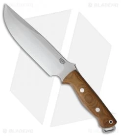 Bark River Bravo Survivor Fixed Blade Natural Canvas Micarta (7.125" CPM-3V)