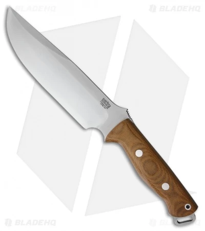 Bark River Bravo Survivor Fixed Blade Natural Canvas Micarta (7.125" CPM-3V)