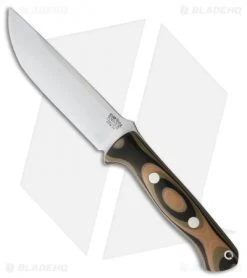 Bark River Bravo 1.25 Fixed Blade Knife Tan Camo G-10 (5" CPM-3V Satin)