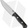 Bark River Bravo Vortex Rampless Fixed Blade Knife Black Micarta (5.5" A-2)