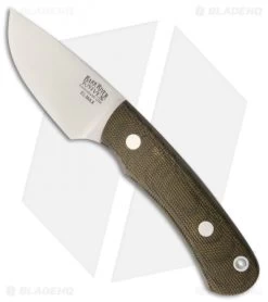 Bark River Bumble Bee Fixed Blade Knife Green Canvas Micarta (2.5" Elmax)