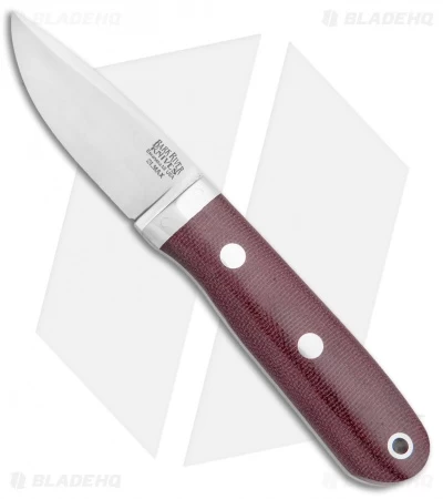 Bark River City Knife Burgundy Micarta Fixed Blade Knife (2.5" Satin Elmax)