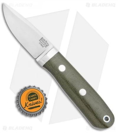 Bark River City Knife OD Green Micarta Fixed Blade Knife (2.5" Satin Elmax) - Image 4
