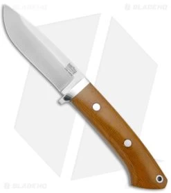 Bark River Classic Drop Point Fixed Blade Natural Micarta (3.75" Satin)