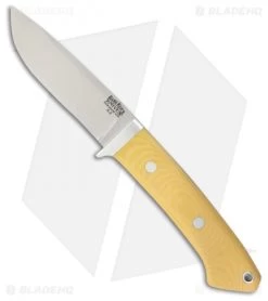 Bark River Classic Drop Point Hunter Fixed Blade Ivory Micarta (3.75" A2 Satin)