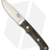 Bark River Classic Utility Caper Fixed Blade Green Canvas Micarta (3.25" Satin)