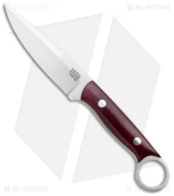 Bark River Donnybrook Fixed Blade Knife Burgundy Canvas Micarta (3.75" Satin)