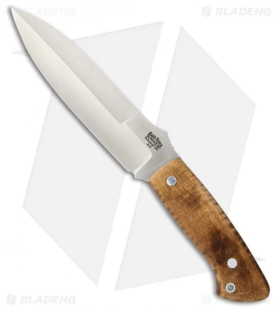 Bark River Essos Fixed Blade Knife Curly Maple (5.375" Satin)