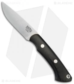 Bark River Featherweight Fox River Fixed Blade Knife Black Micarta (3.1" Elmax)