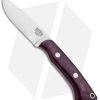 Bark River Featherweight Fox River Fixed Blade Burgandy Micarta (3.1" Satin)