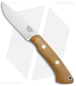 Bark River Featherweight Fox River Fixed Blade Natural Micarta (3.1" Satin)