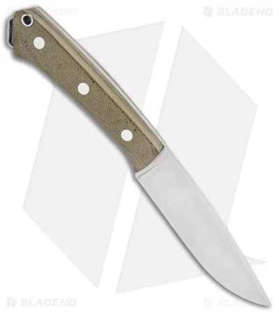 Bark River Fox River Fixed Blade Knife Green Canvas Micarta (4" CPM-3V) - Image 2