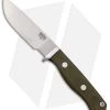 Bark River Gameskeeper Fixed Blade Knife Green Canvas Micarta (4.375" A-2)