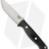 Bark River Gunny Bravo Fixed Blade Knife Black Canvas Micarta (3.78" CPM-3V)