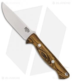 Bark River Gunny Bravo Fixed Blade Knife Bocote Wood (3.78" A-2)