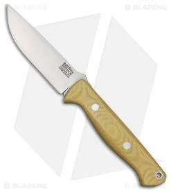 Bark River Gunny Bravo Fixed Blade Knife Ivory Micarta (3.75" CPM-S35VN Satin)