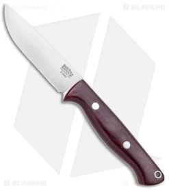 Bark River Gunny Hunter LT Fixed Blade Knife Burgandy Micarta (3.75" Elmax)