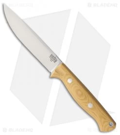 Bark River Gunny Vortex Rampless Fixed Blade Knife Antique Micarta (4.75" A-2)