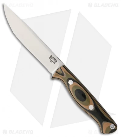 Bark River Gunny Vortex Rampless Fixed Blade Knife Camo G-10 (4.75" A-2)
