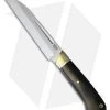 Bark River Hauk Fixed Blade Knife Black Canvas Micarta (5.75" Satin)