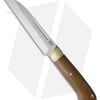 Bark River Hauk Fixed Blade Knife Natural Canvas Micarta (5.75" Satin)
