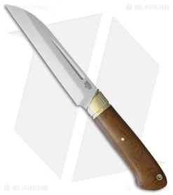 Bark River Hauk Fixed Blade Knife Natural Canvas Micarta (5.75" Satin)