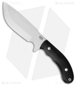 Bark River JBA LT Fixed Blade Knife Black Canvas Micarta (6.25" Satin)