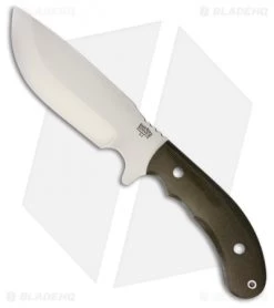Bark River JBA LT Fixed Blade Knife Green Canvas Micarta (6.25" Satin)