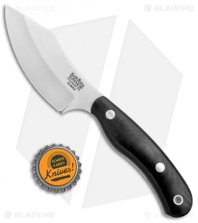 Bark River JX6 Companion Fixed Blade Knife Black Canvas Micarta (3.5" Elmax) - Image 4